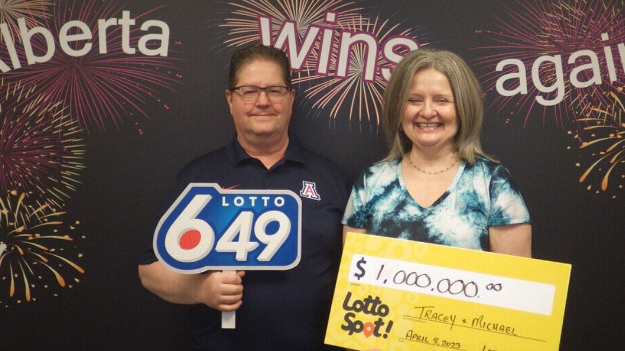 Lotto 6/49 winners Michael and Tracey Schall.