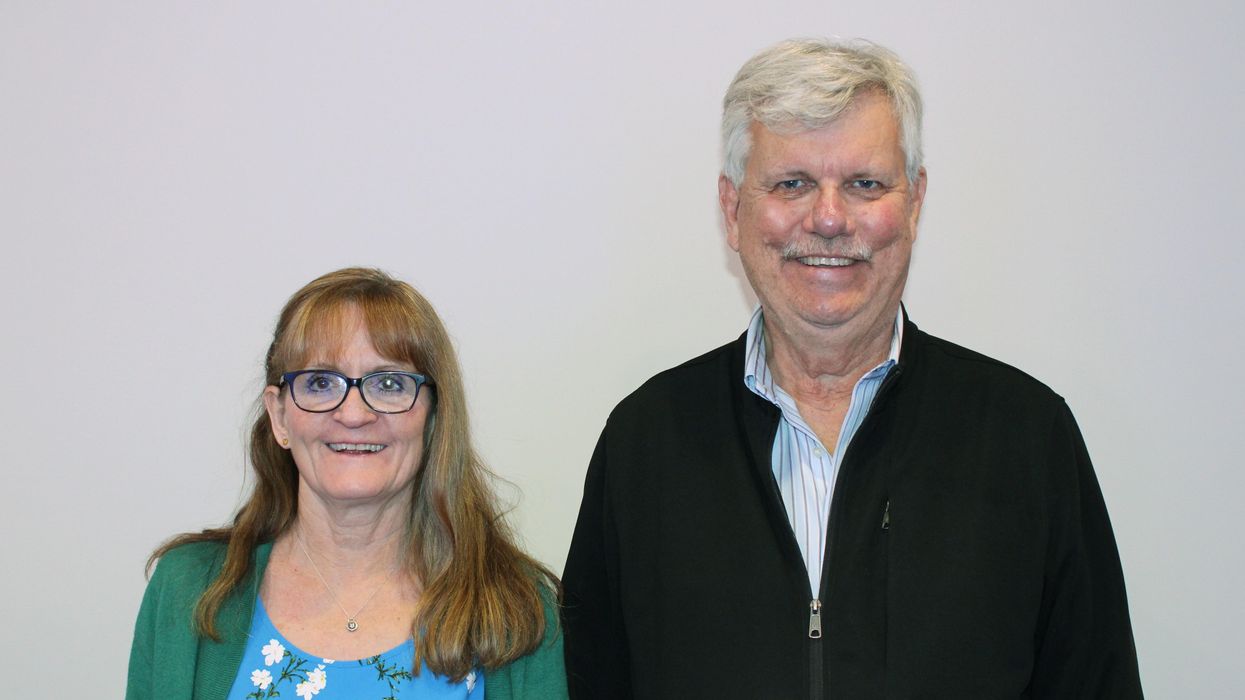 Lotto Max Maxmillion winners Caroline Stokvis and Keith Blenkinsop.