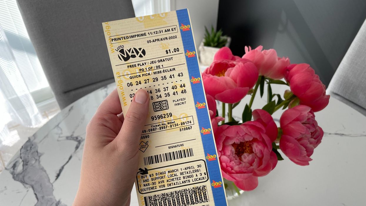 Lotto Max ticket.