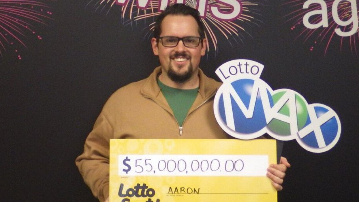 Lotto max winner, Aaron Parsons.