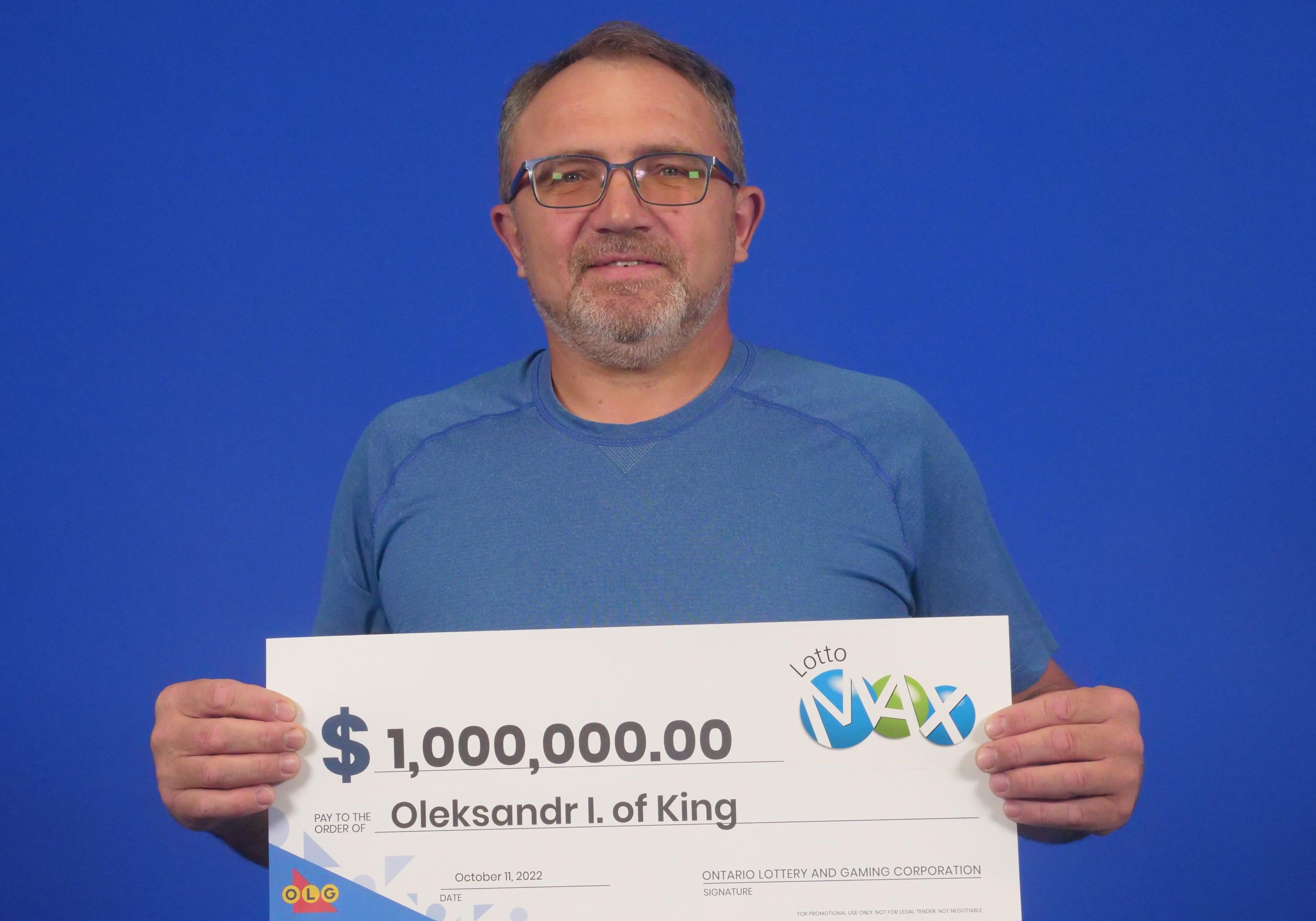 Lotto Max winner in Ontario, Oleksandr Ivanchenko.