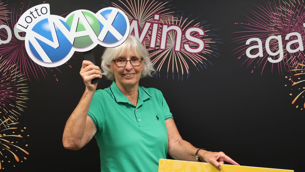 Lotto Max winner Ruth Bowes.