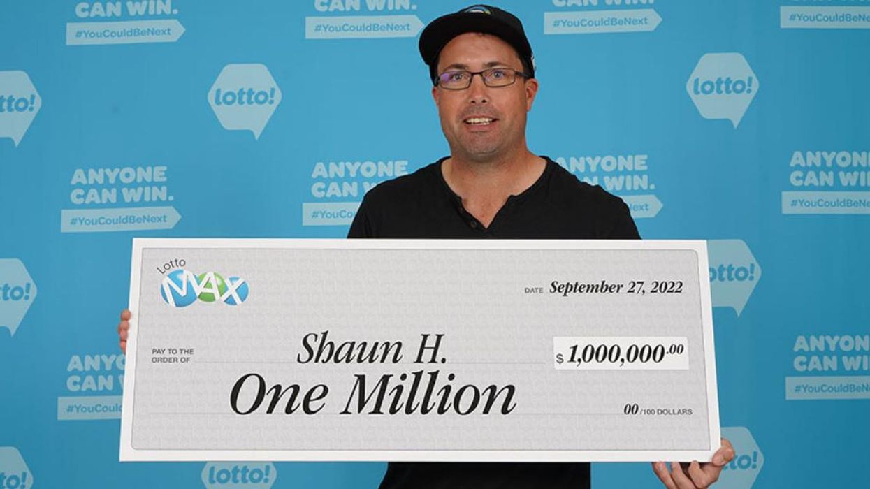 Lotto Max winner, Shaun Hill.