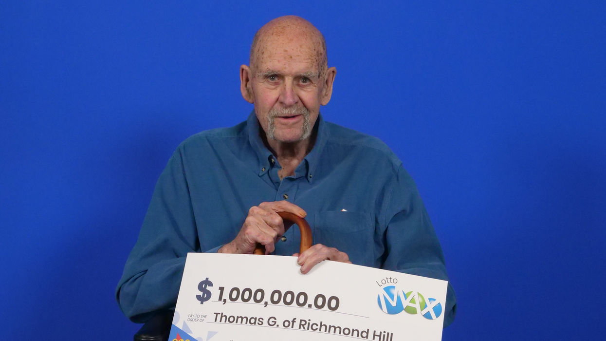 Lotto Max winner Thomas Gibson