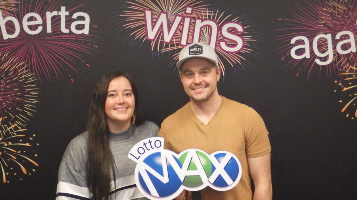 Lotto Max winners Craig Murray and Shauna Budden.