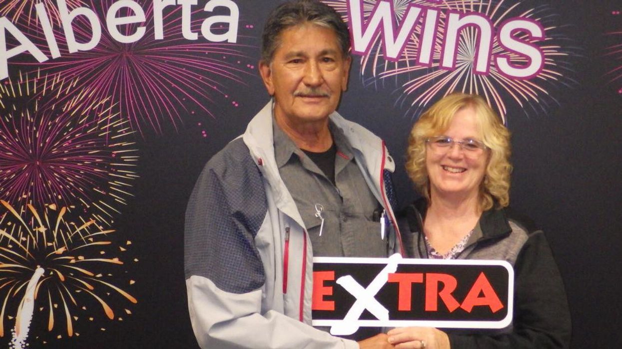 Lotto Max winners Donald Shulze and Shelly Prouty.