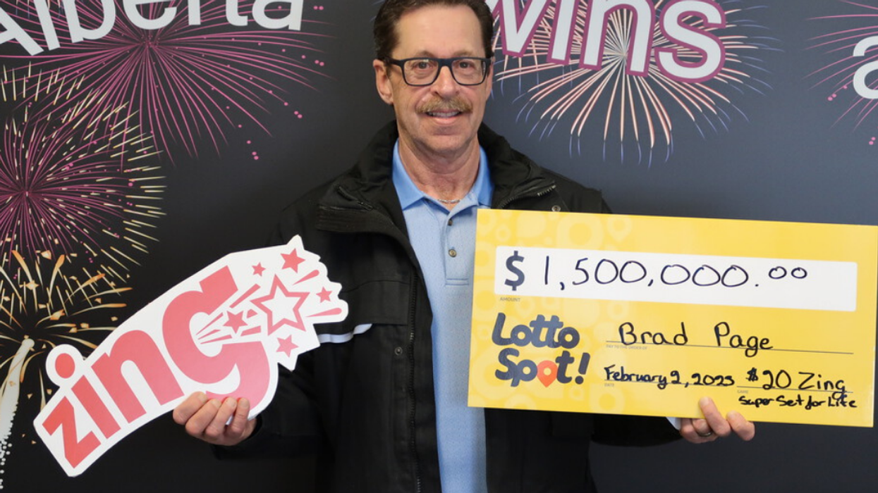 Lotto winner Brad Page.