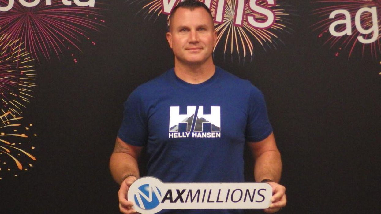 Lotto winner Dwayne Saulter.