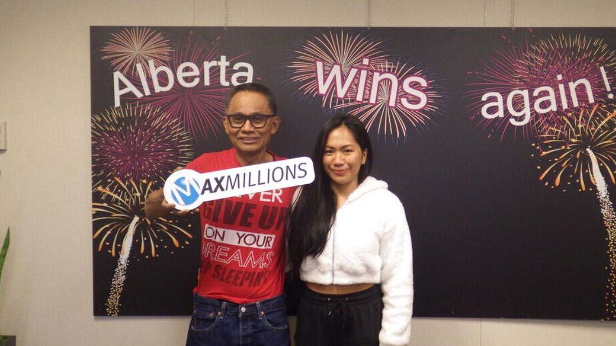 Lotto winner Gary Espartero and daughter.
