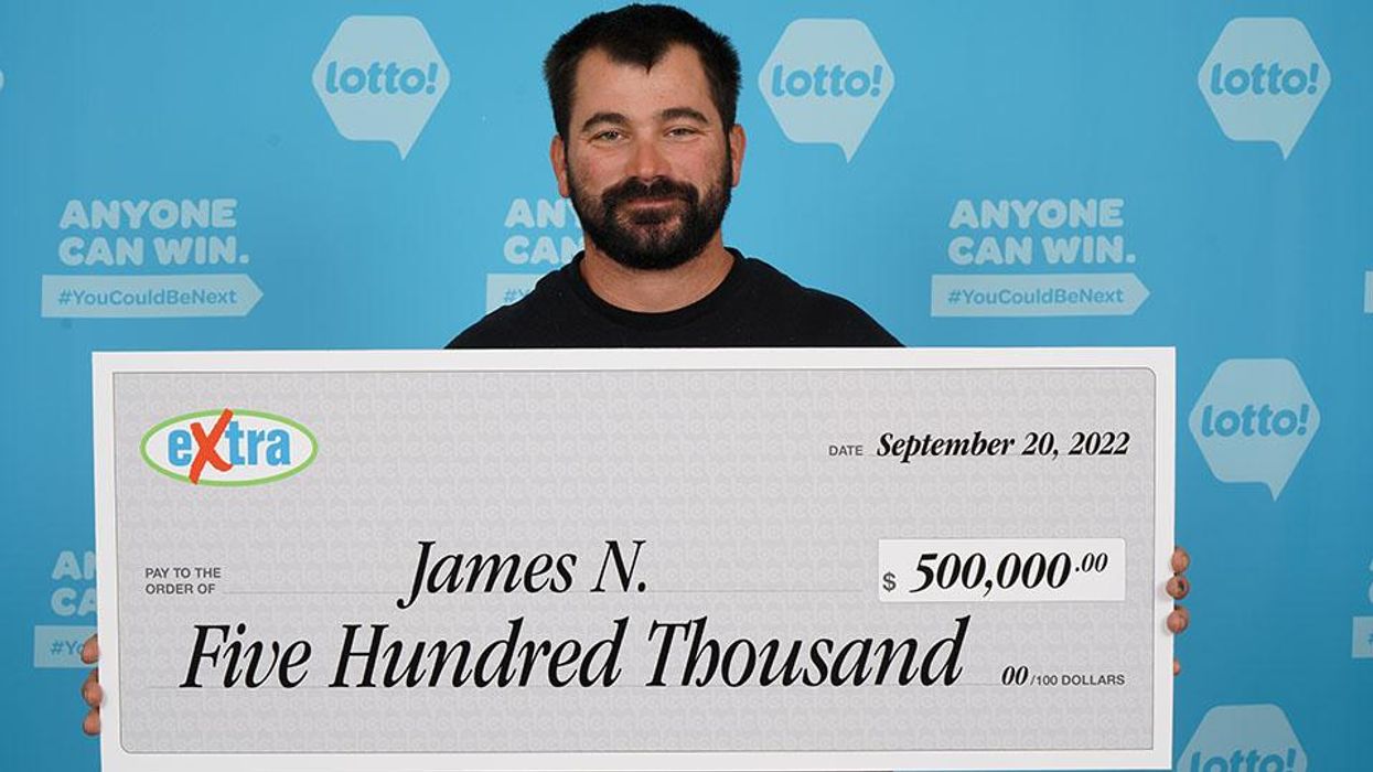 Lotto winner James Naabye.