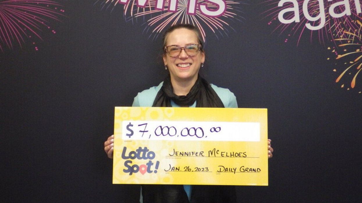 Lotto winner Jennifer McElhoes.