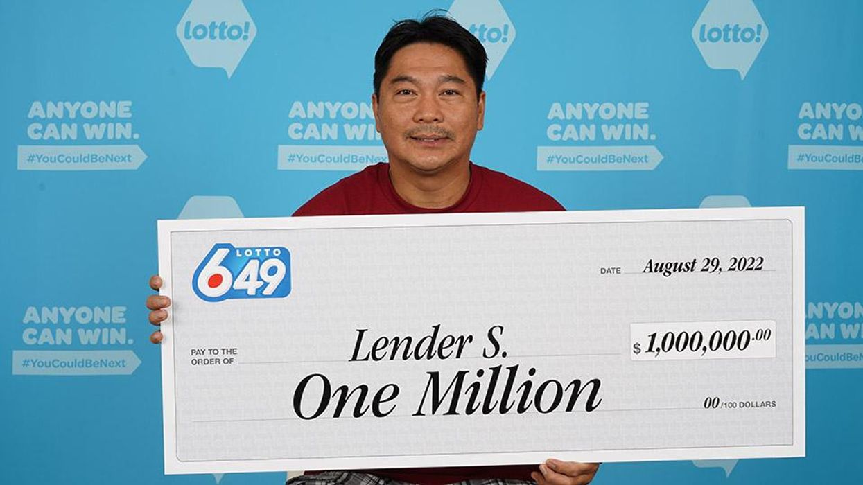Lotto winner Lender Sampang.