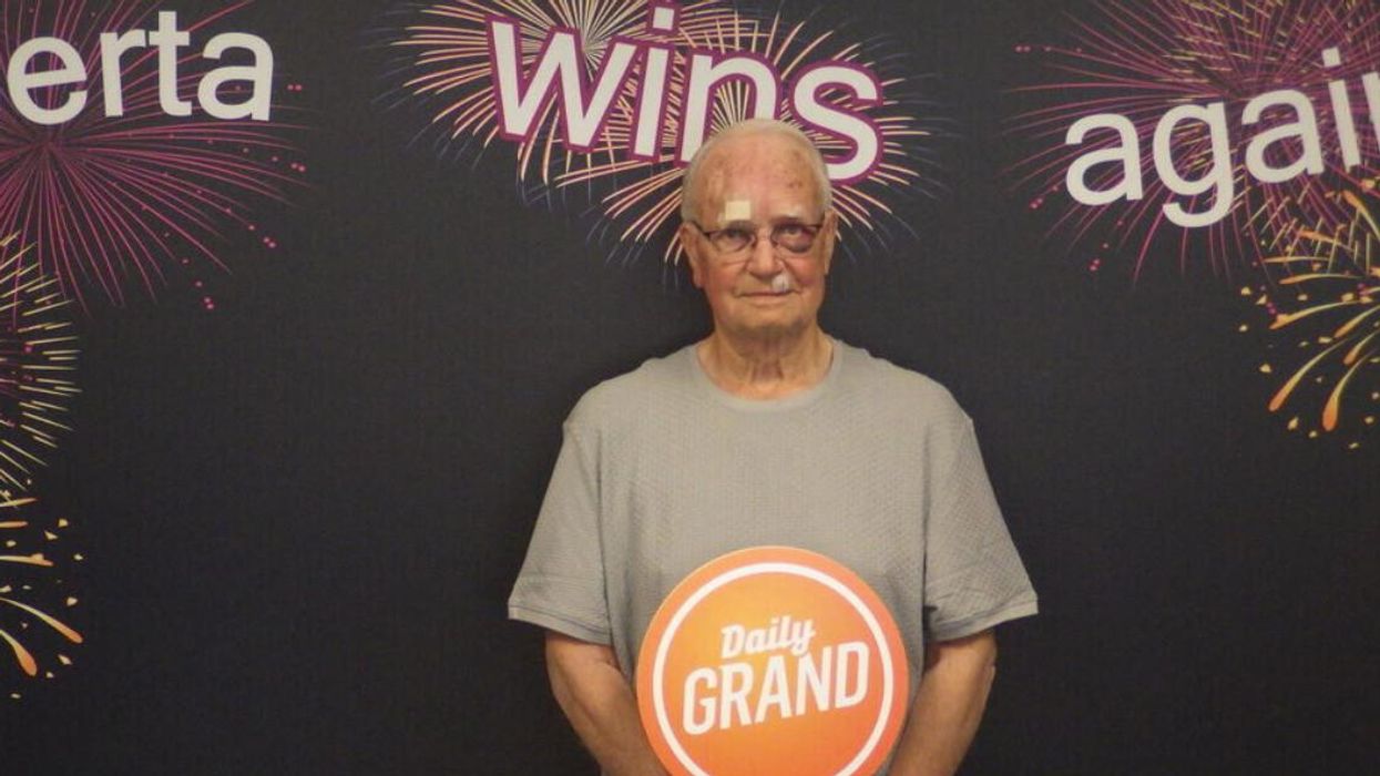 Lotto winner Leonard Hutchinson.