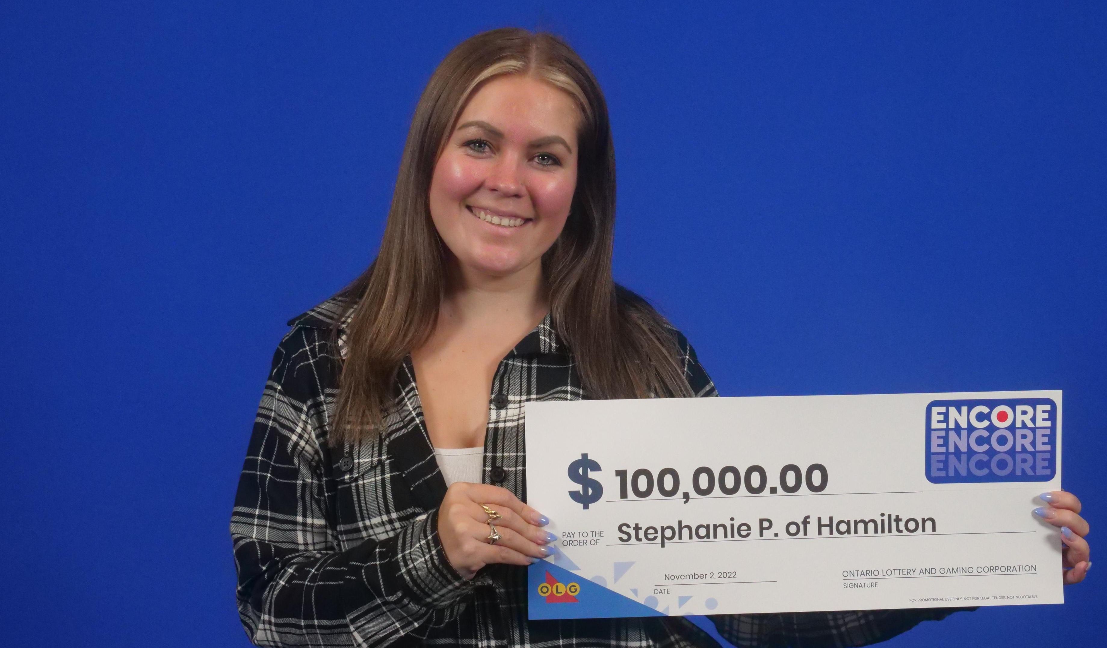 Lotto winner Stephanie Powell-Larsen
