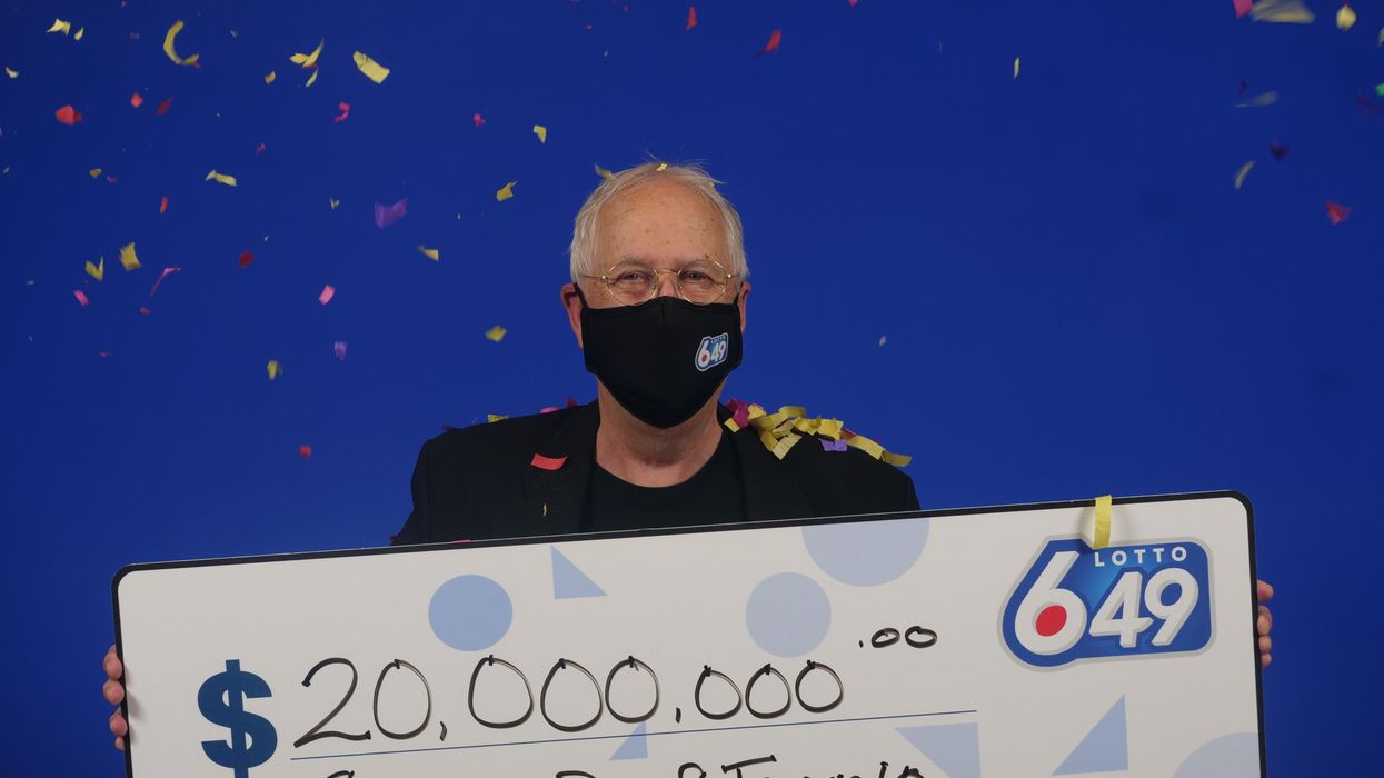 Lotto winner Stephen Dixon of Toronto.