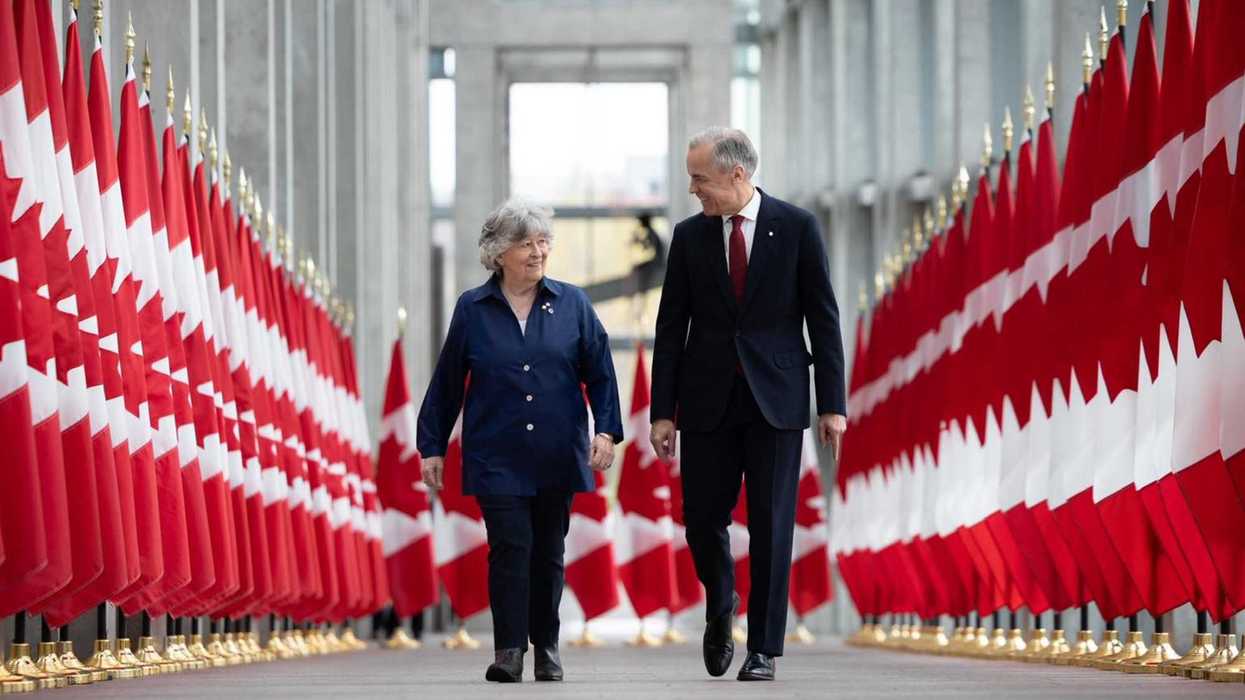 Louise Arbour et Mark Carney.
