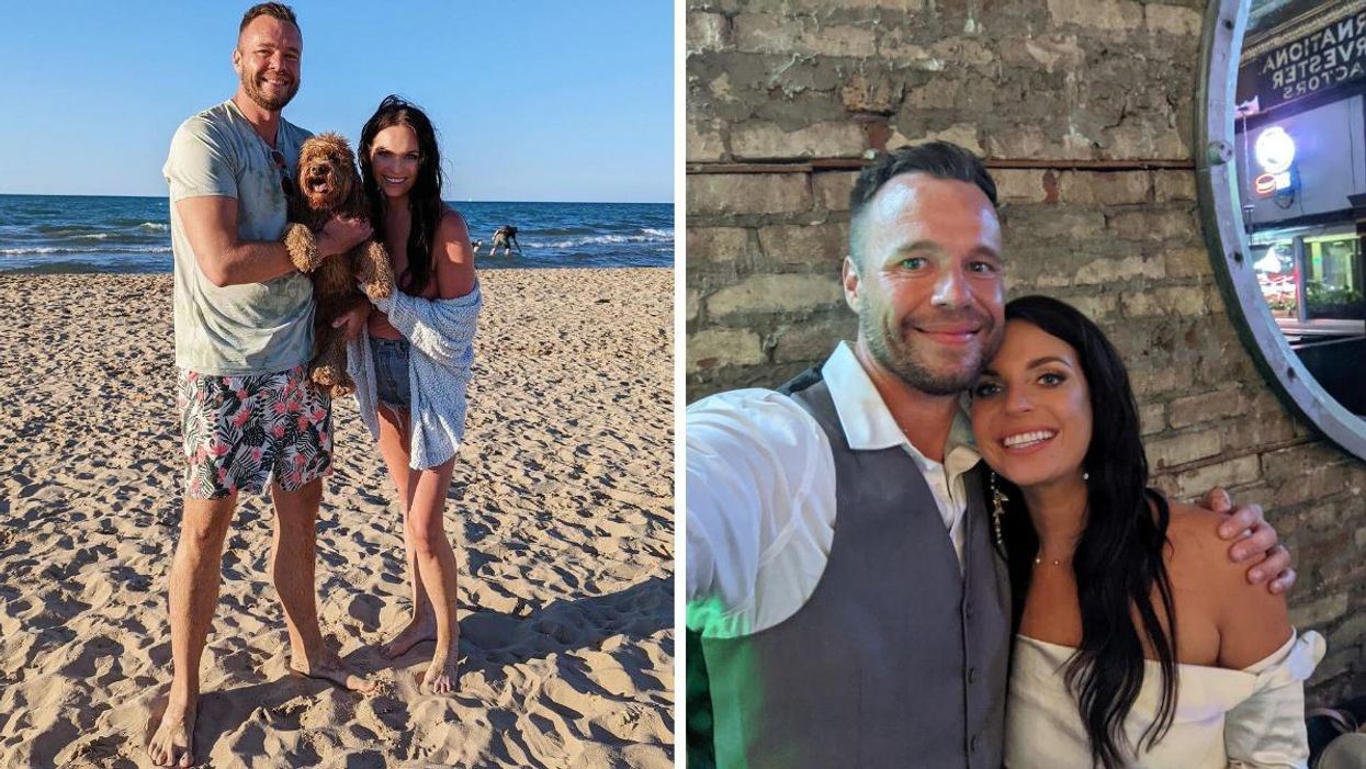 "Love is Blind" couple Nick Thompson and Danielle Ruhl.