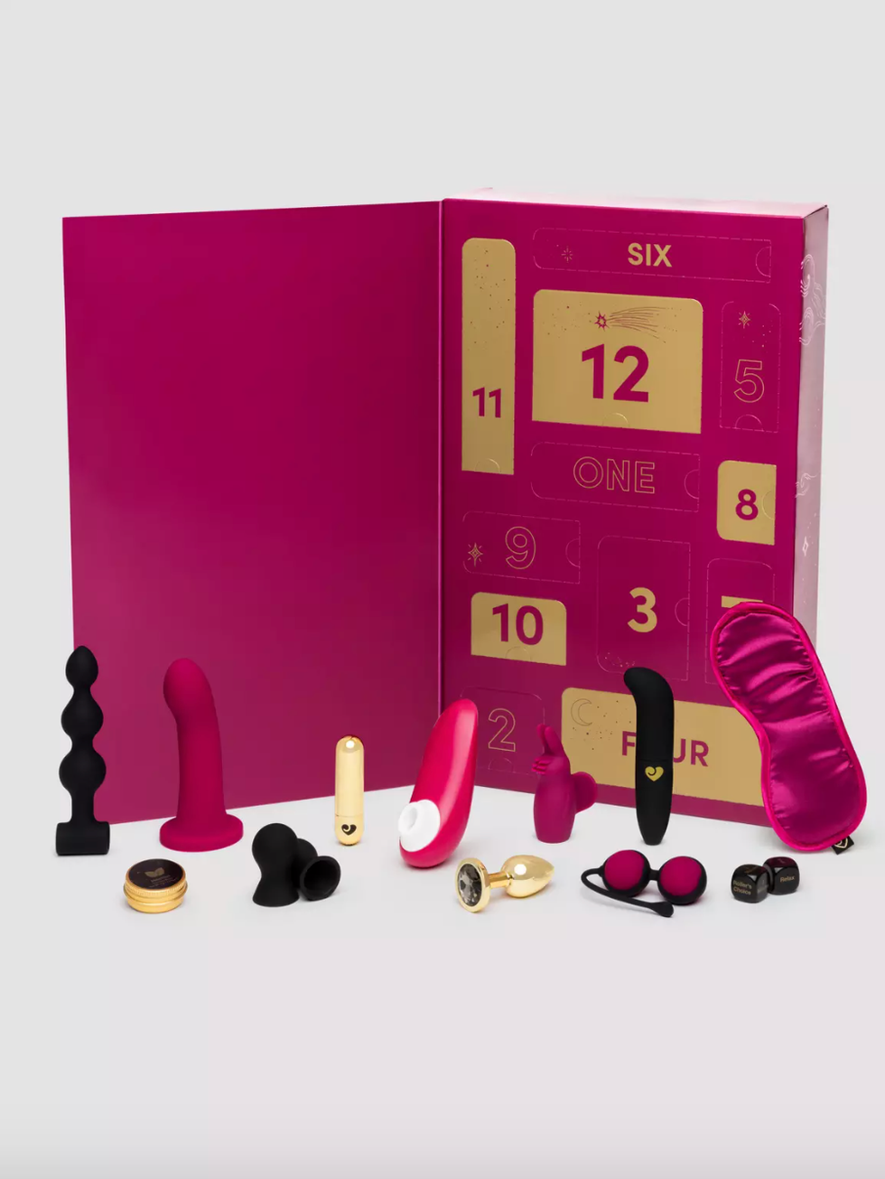 Lovehoney X Womanizer 12 Days of Play Sex Toy Advent Calendar.