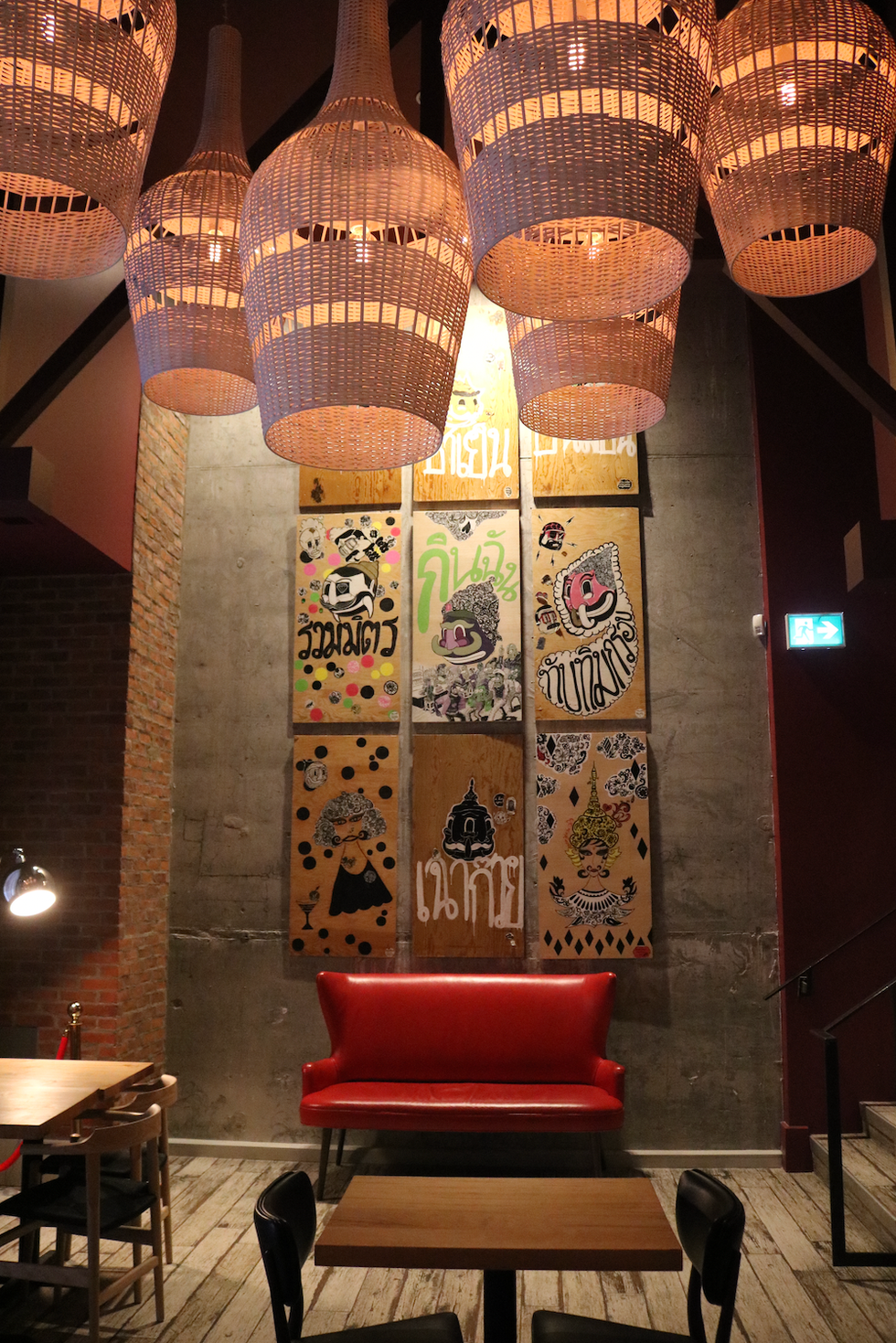 Lower level lounge in Lao Lao bar.