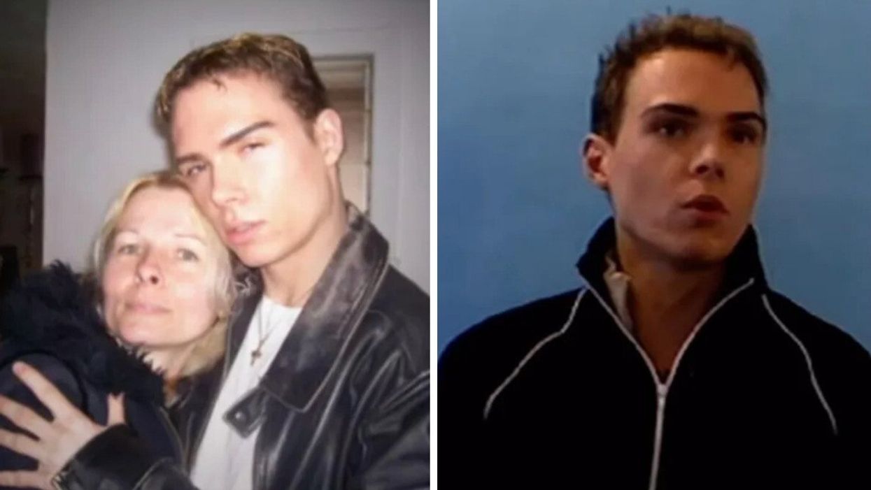 Luka Magnotta and his mother. Right: Luka Magnotta.