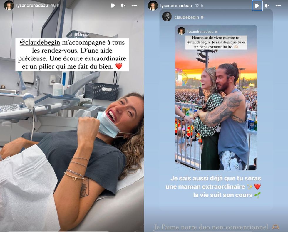 Lysandre Nadeau et Claude B\u00e9gin parlent de la grossesse.