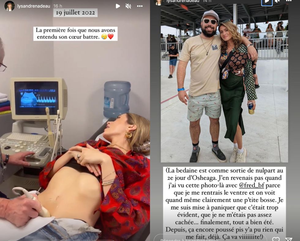 Lysandre Nadeau parle de sa grossesse.
