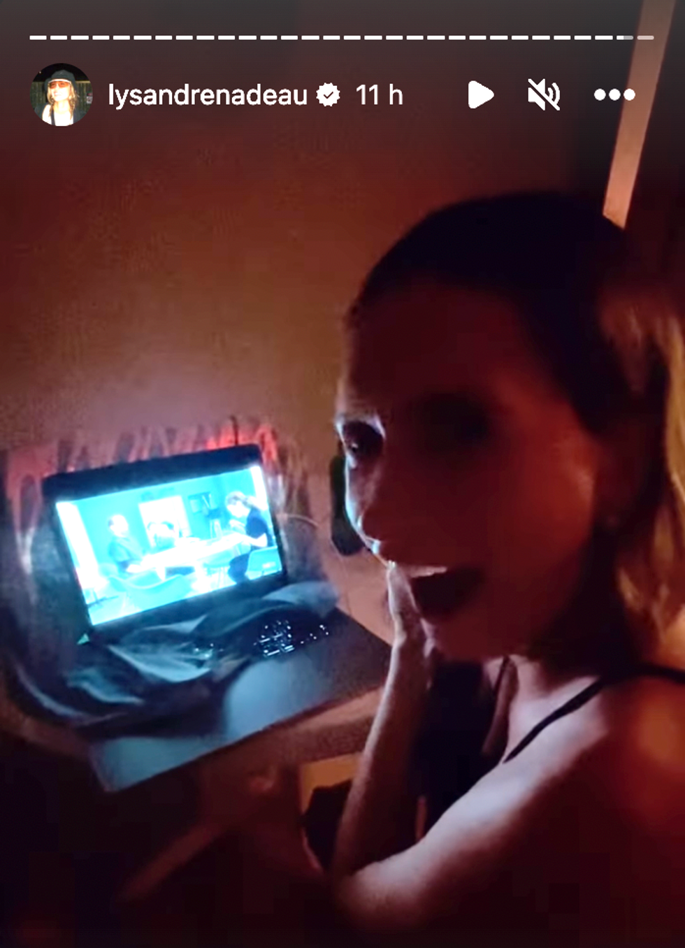 Lysandre Nadeau qui partage sa r\u00e9action.