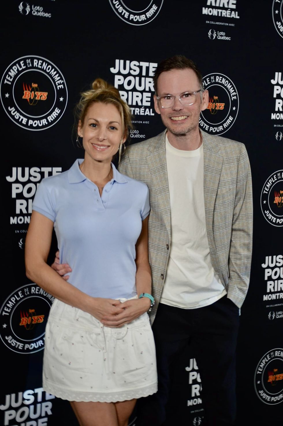 Lysanne Richard sur le tapis rouge du Temple de la renomm\u00e9e Juste pour rire.