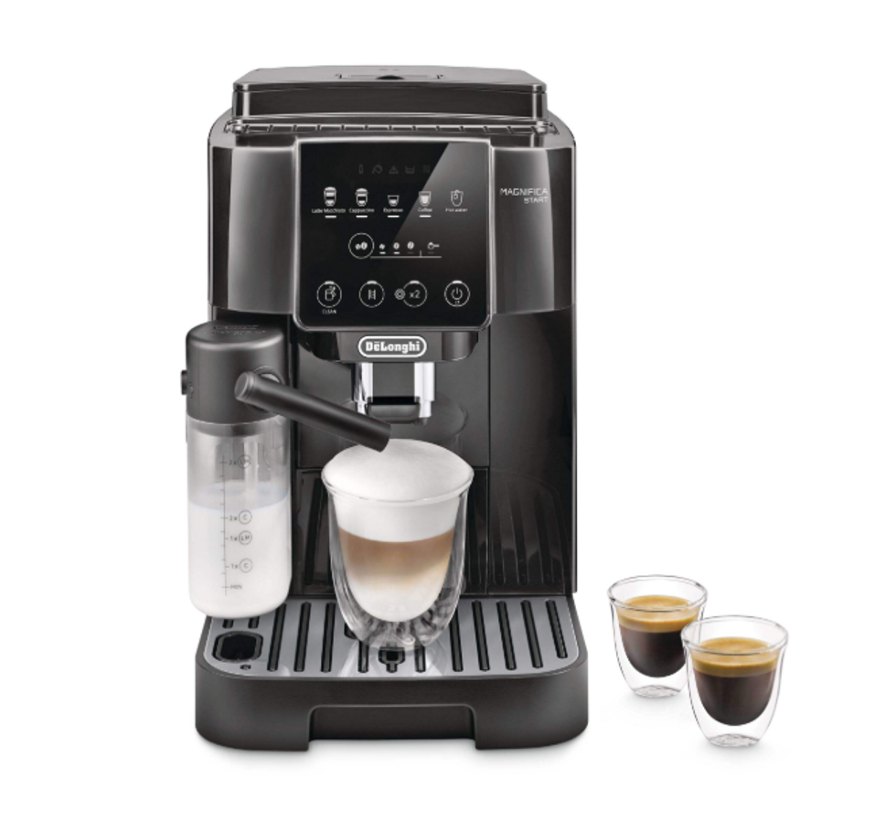 Machine \u00e0 caf\u00e9 et expresso de la marque DeLonghi sur le site du Canadian Tire.