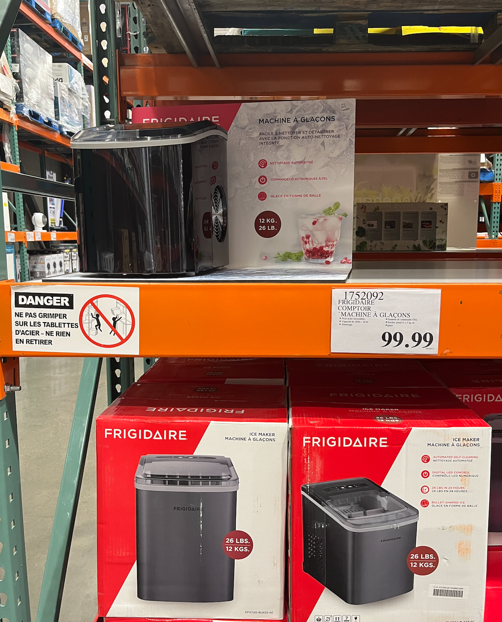 Machine \u00e0 glace Costco.