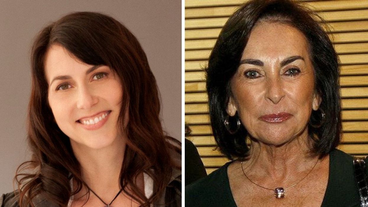 MacKenzie Scott. Right: Iris Fontbona.