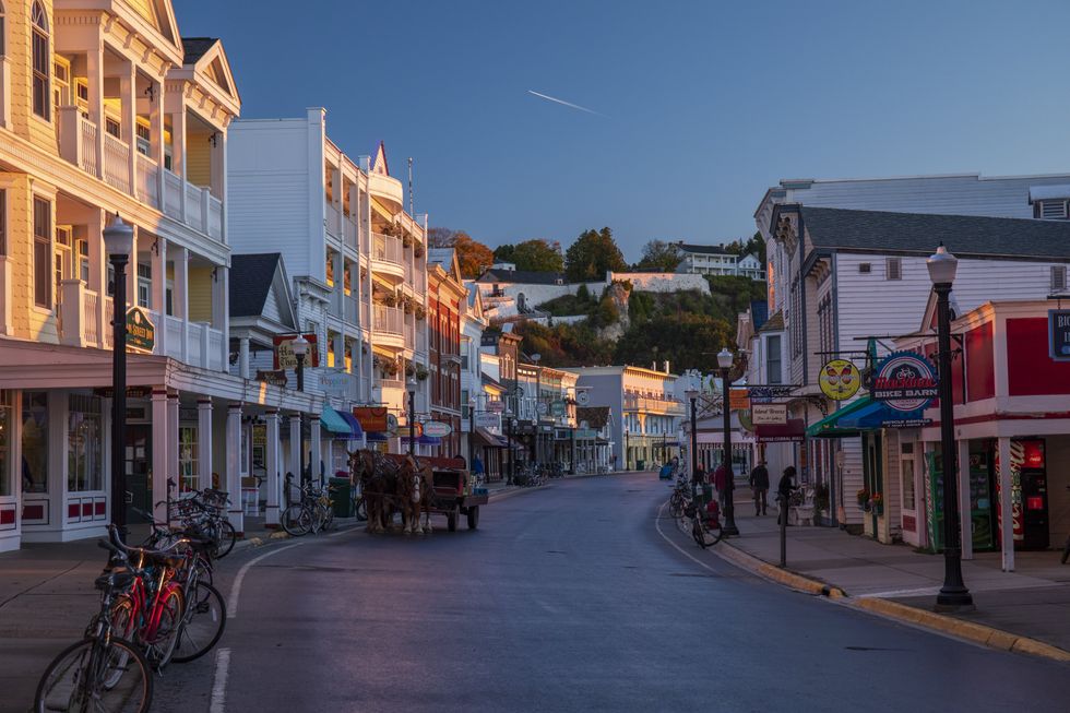 Mackinac Island at dawn.