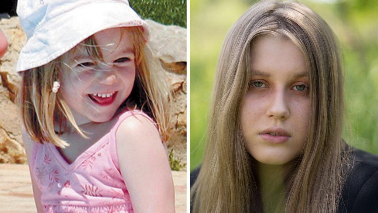 Madeleine McCann. Right: The Polish woman claiming she might be Madeline McCann.