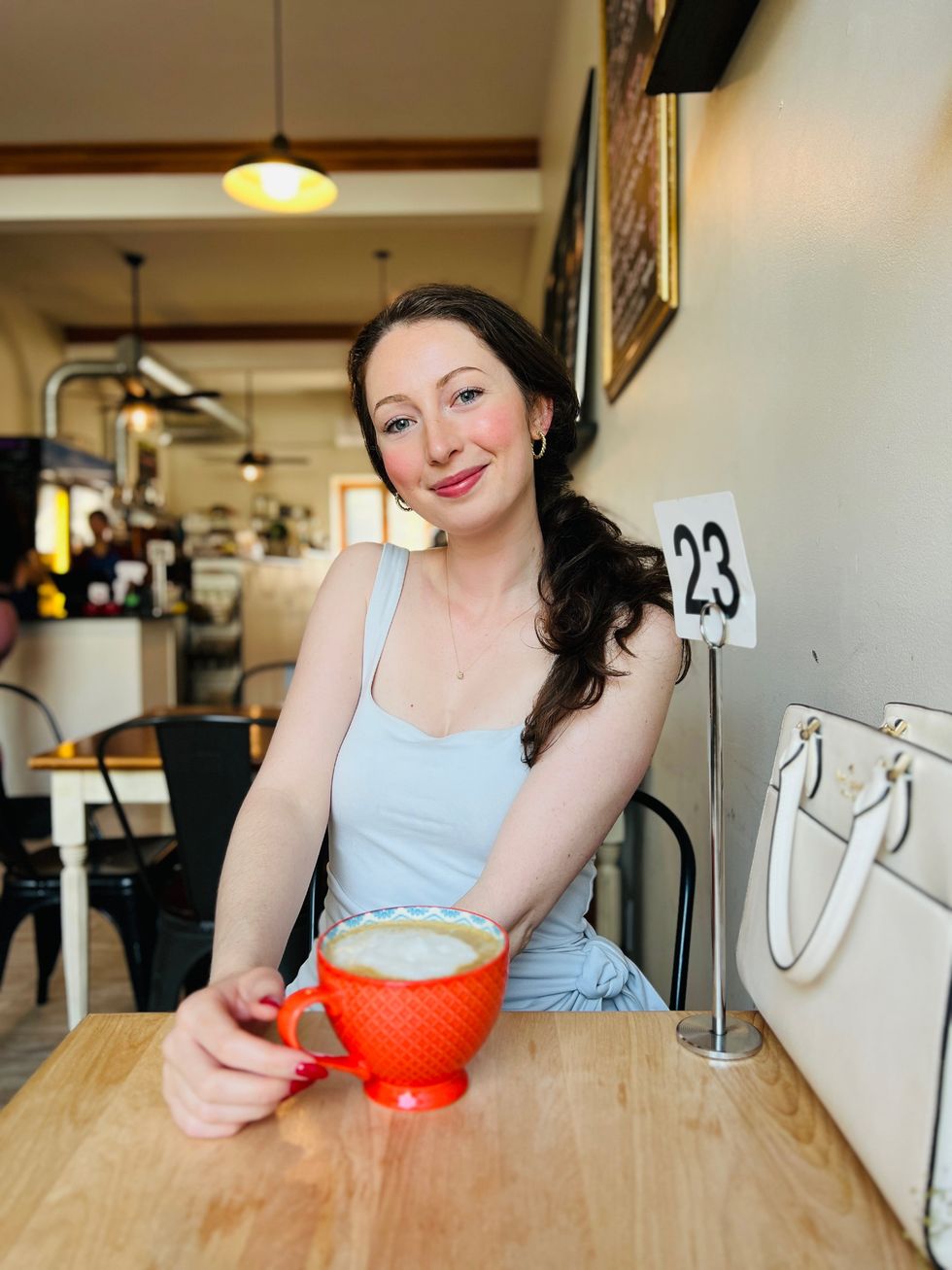 Madeline at Cafe Cr\u00eaperie.