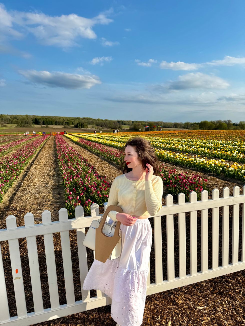 Madeline at Pingle's Tulip Days.