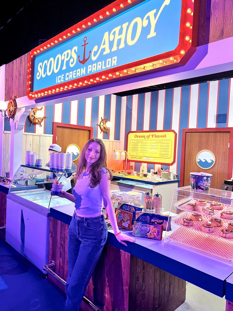 Madeline at Scoops Ahoy.