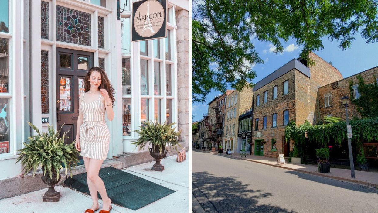 Madeline in Elora, Ontario. Right: Stratford, Ontario.
