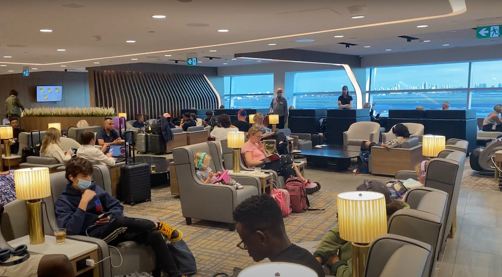main seating area at plaza premium international lounge terminal 3 pearson airport