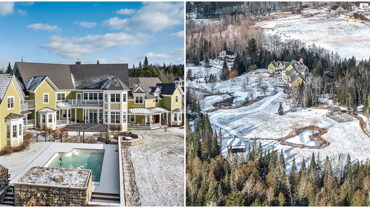 Maison à vendre au Lac-Brome avec un lac en forme de coeur