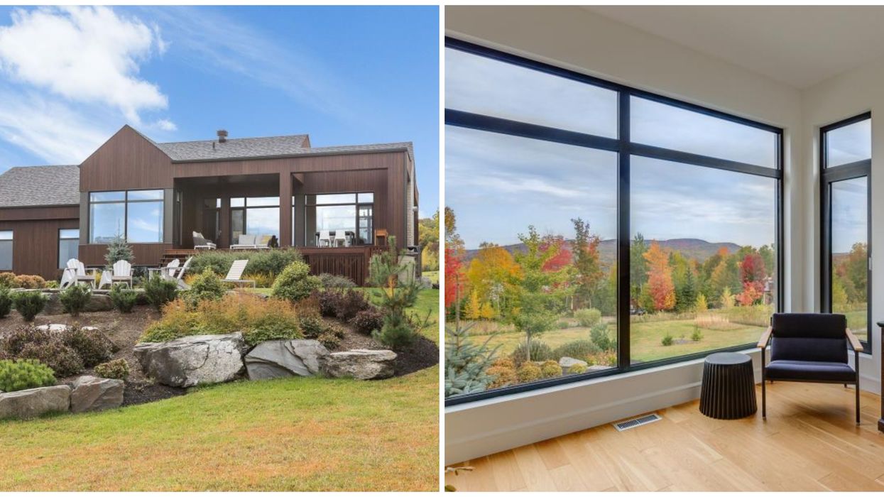Maison à vendre en Estrie qui donne l'impression d'habiter en pleine nature