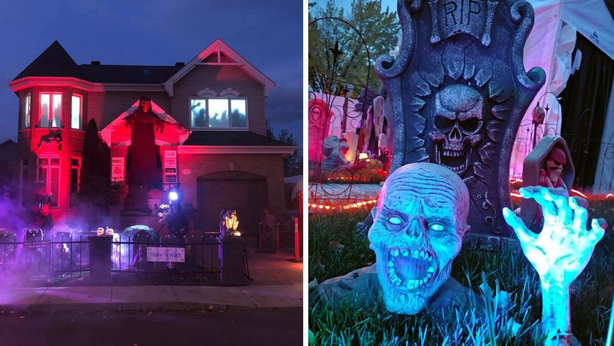 Maison Hantée LaPrairie Haunted House (Montreal). Droite : Notre Maison Hantée, 1380 avenue Verlaine, Québec.