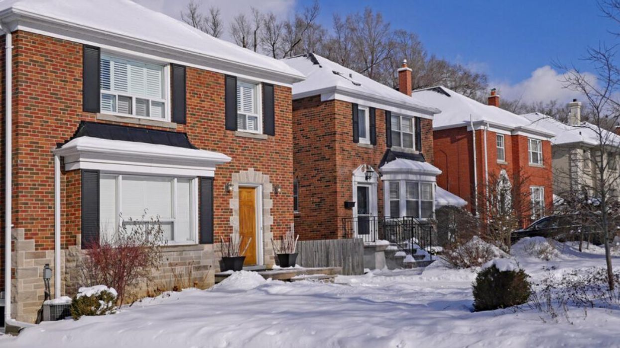Maisons résidentielles en briques.
