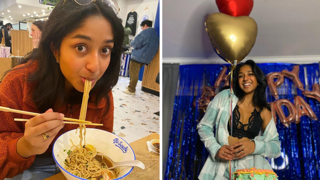 Maitreyi Ramakrishnan celebrating her 21st birthday.