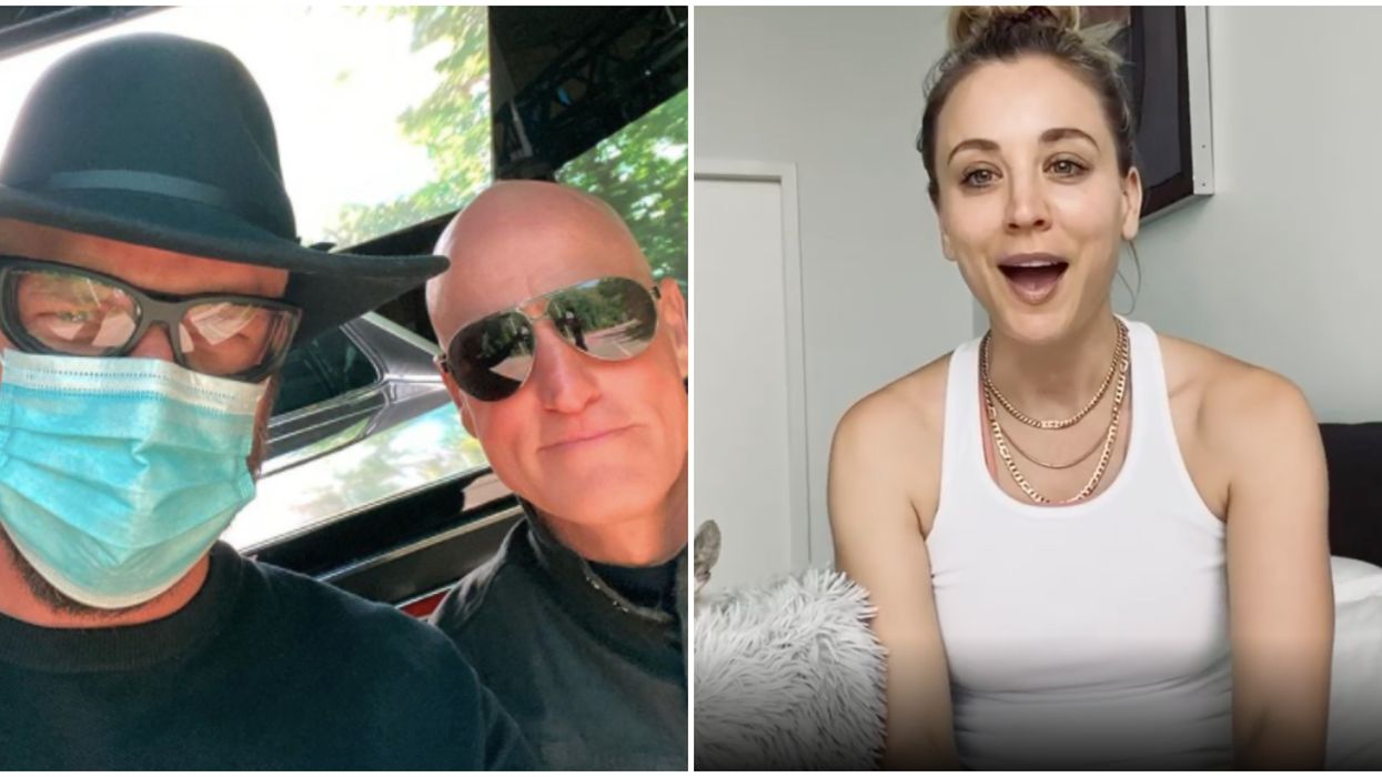 'Man From Toronto' Stars Hit The City While Kaley Cuoco Quarantines (PHOTOS)