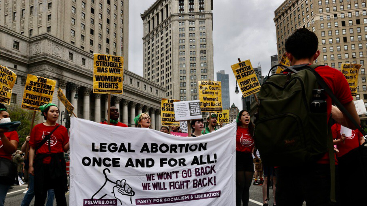 Manifestation pour la légalisation du droit à l'avortement aux États-Unis.