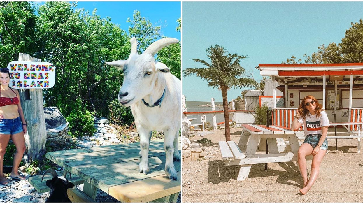 Manitoba's Steep Rock Beach Has Friendly Goats & Serious Hawaiian Vibes