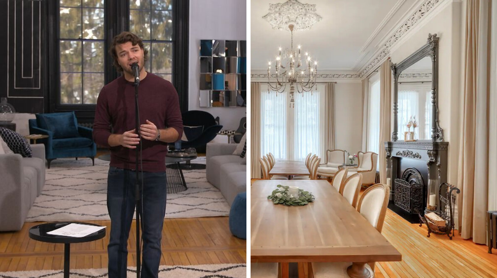 Manoir Maplewood \u00e0 Star Acad\u00e9mie. Droite : Manoir Maplewood.