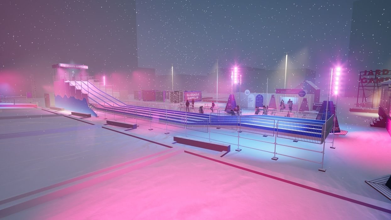 Maquette de la piste La FOMO aux Glissades Gamelin.