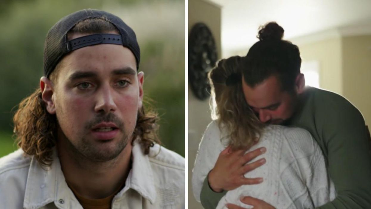 Marc-Antoine de L'amour est dans le pré saison 10. Droite : Mélanie et Marc-Antoine de L'amour est dans le pré 10.