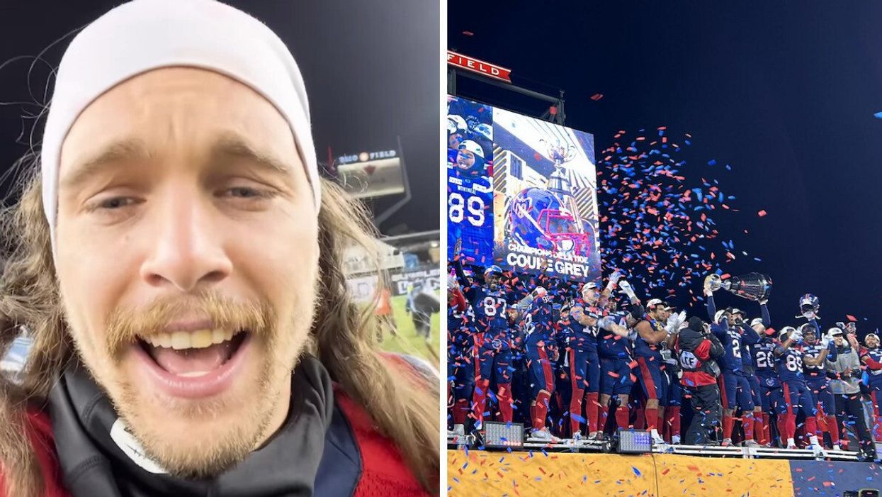 Le discours de victoire de MarcAntoine Dequoy à la Coupe Grey touche les Québécois (VIDÉO